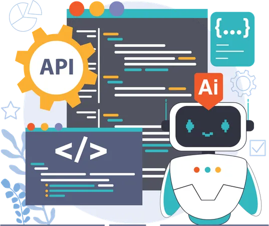 Robot programming and api development  Illustration