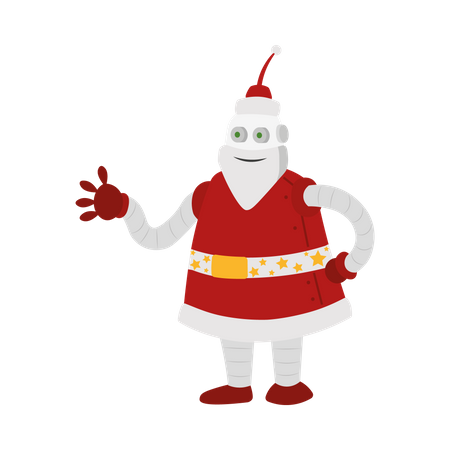 Robot Santa  Illustration