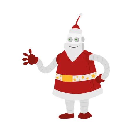 Robot Santa  Illustration
