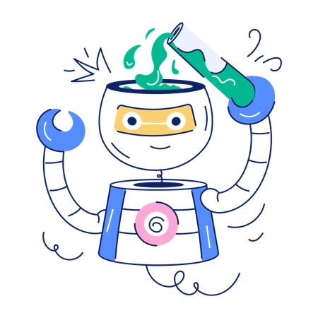 Robot Scientist  Illustration
