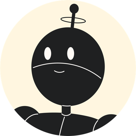 Robot souriant  Illustration