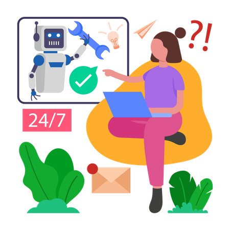 Robot Support  Illustration