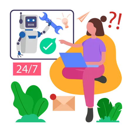 Robot Support  Illustration