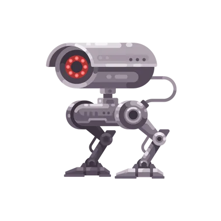 Robot with camera  Illustration