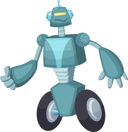 Cartoon Roboter Cyborg Illustration