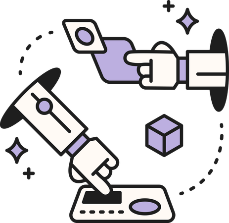 Roboterunterstützung beim Codieren erforderlich  Illustration