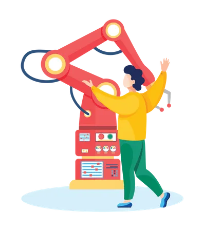 Roboterarm-Tests  Illustration