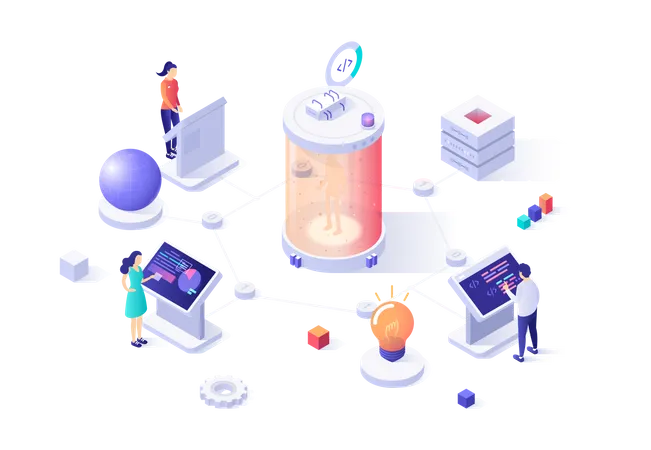 Roboterentwicklung  Illustration