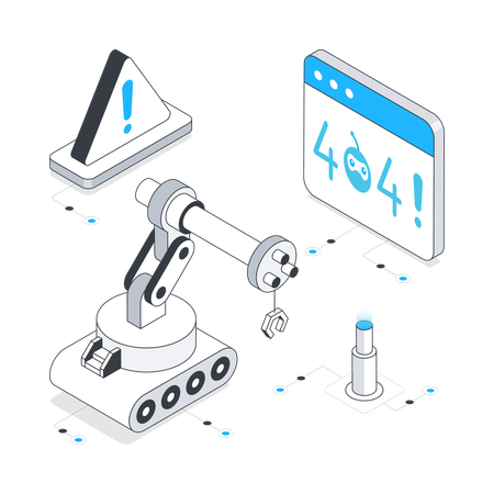 Roboterfehler  Illustration