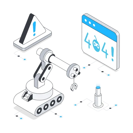 Roboterfehler  Illustration