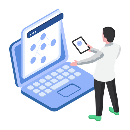 Roboterprogrammierung  Illustration