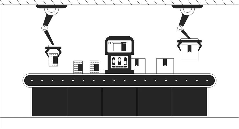 Robotic automation  Illustration