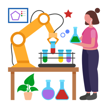 Robotic Lab  Illustration