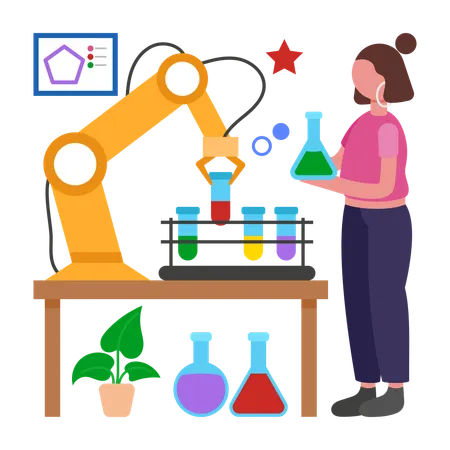 Robotic Lab  Illustration
