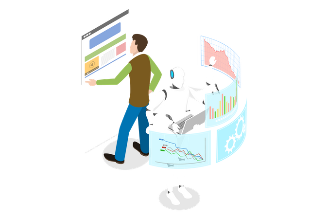 Robotic Process Automation  Illustration