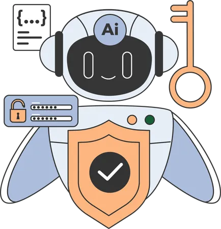 Robotic security  Illustration