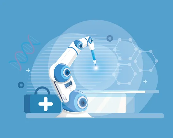 Robotic surgery  Illustration