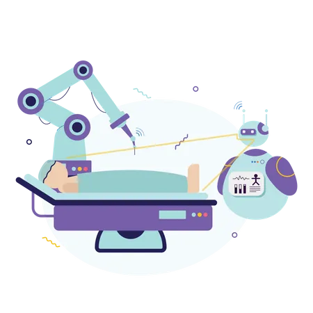 Robotic Surgery  Illustration