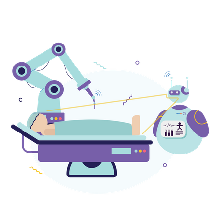 Robotic Surgery  Illustration