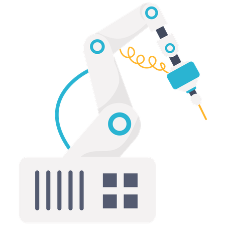 Robotic Welding Arm  Illustration