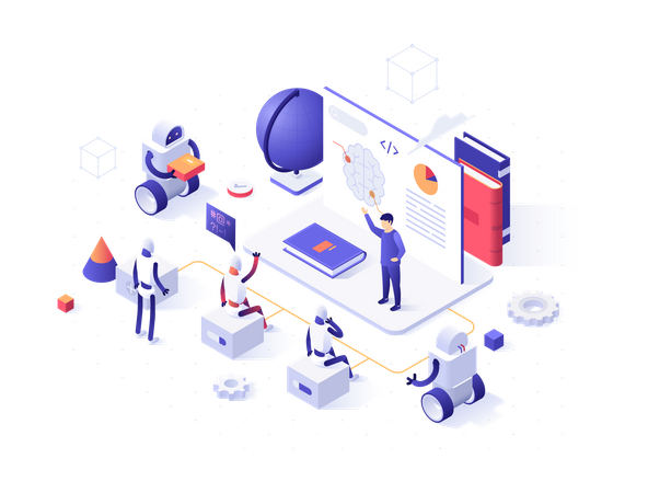 Robotics learning  일러스트레이션