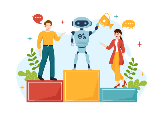Robotics School  Illustration