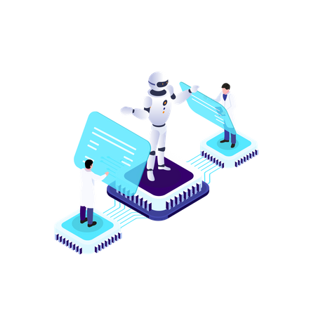 Robotics technology  Illustration