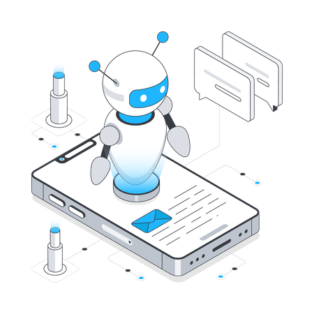 Chat robotique/Ai Chat Bot  Illustration