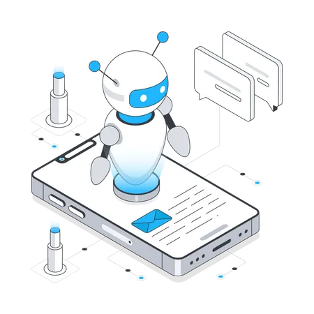 Chat robotique/Ai Chat Bot  Illustration