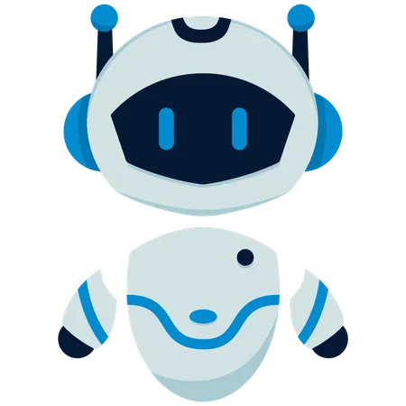 Robots mignons avec différentes réactions  Illustration