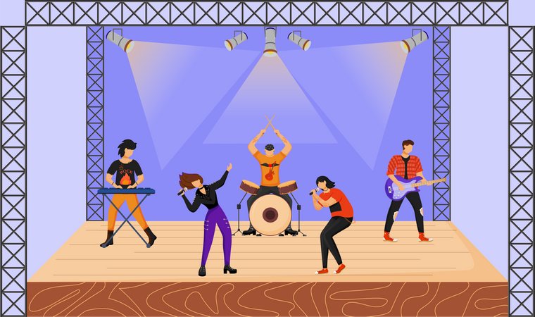 Rock band  Illustration