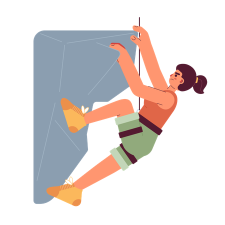 Rock climbing  Illustration