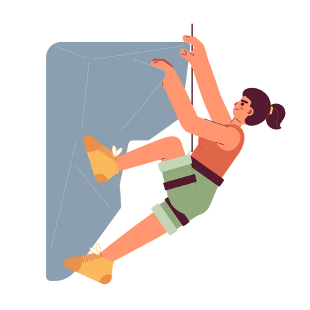 Rock climbing  Illustration