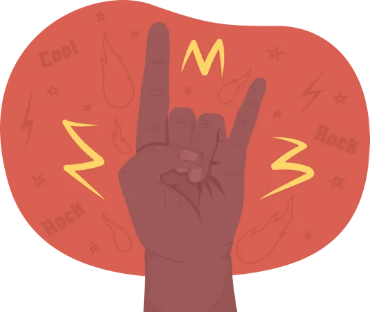 Rock N Roll Salute  Illustration