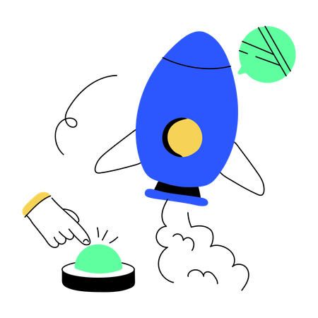 Rocket launch  Illustration
