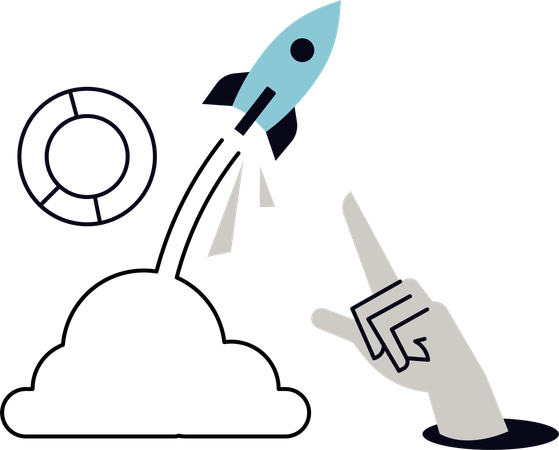 Rocket launch  Illustration