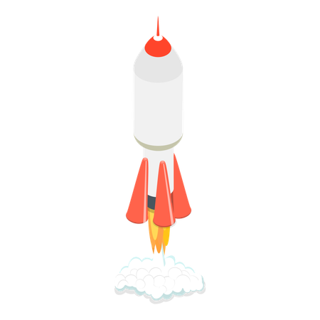Rocket launching  Illustration