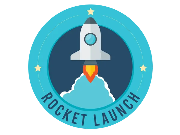 Rocket Launching  Illustration