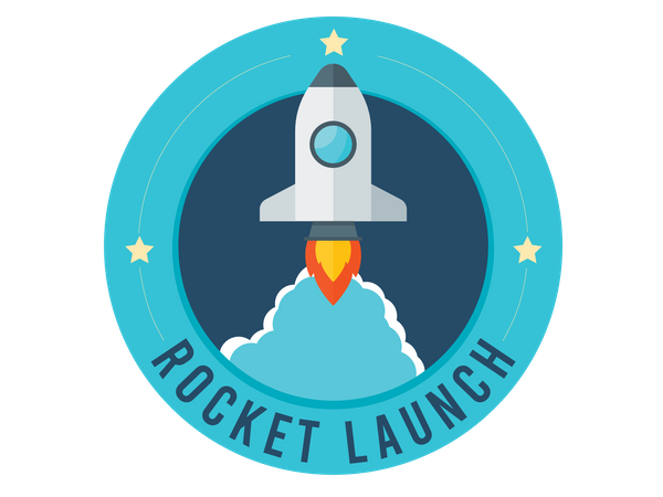 Rocket Launching  Illustration