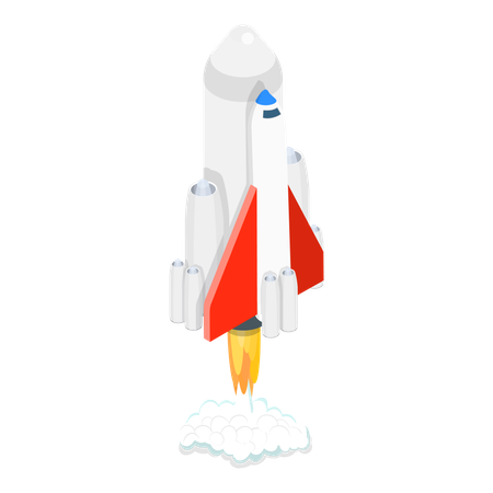 Rocket launching  Illustration