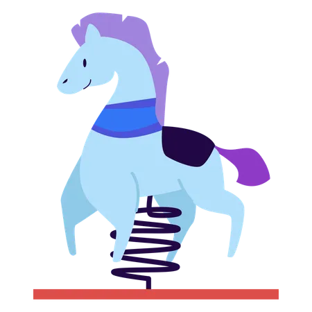 Rocking Horse Carnaval Illustration
