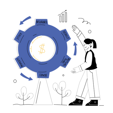 Roda financeira  Ilustração