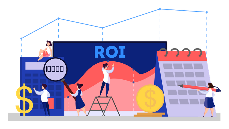 Retorno sobre o investimento (ROI)  Ilustração