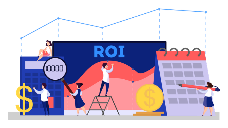 ROI  return on investment  Illustration