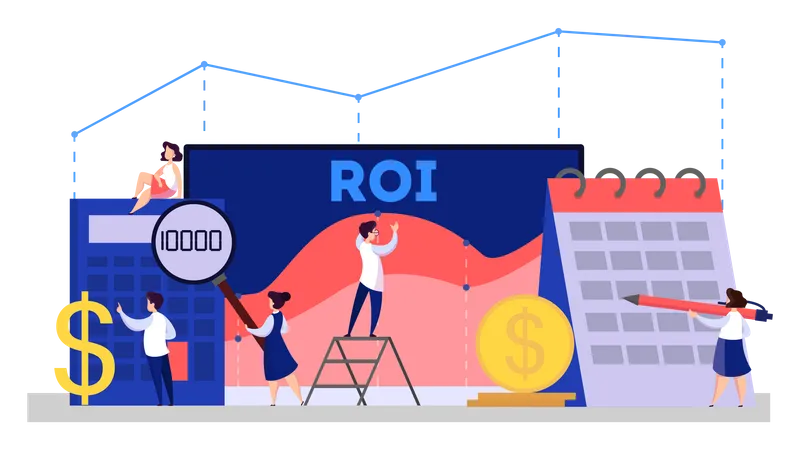 ROI  return on investment  Illustration