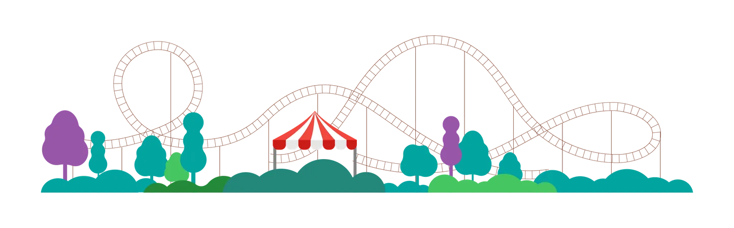 Roller coaster  Illustration