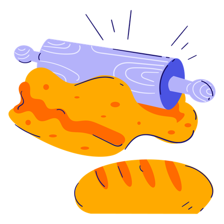 Rolling pin  Illustration