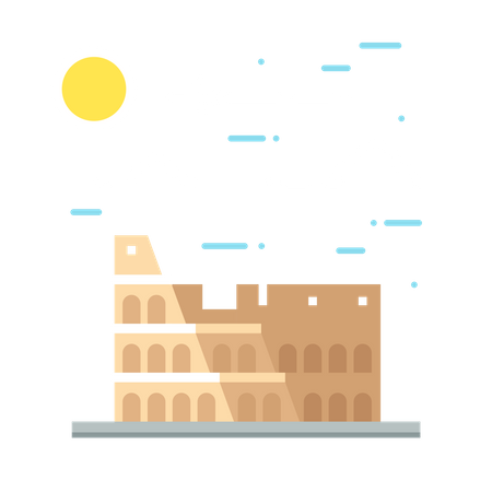 Roman Colosseum Illustration