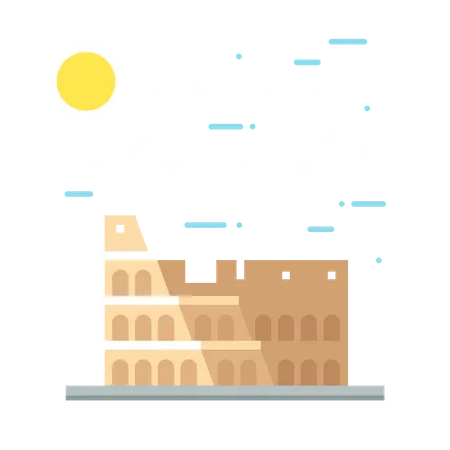 Roman Colosseum Illustration