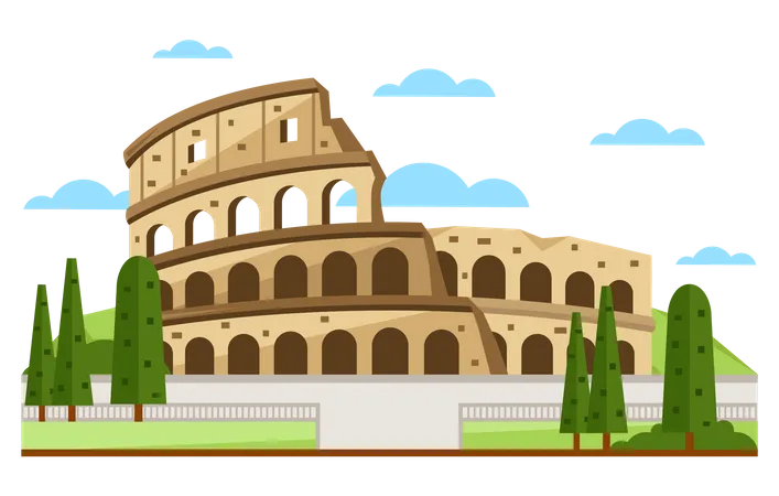 Roman Colosseum  Illustration